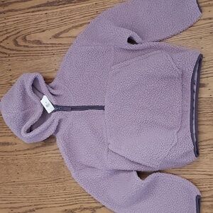 NEW GAP Kids Lavender Pullover Fuzzy Fleece Hoodie Hooded Sweatshirt